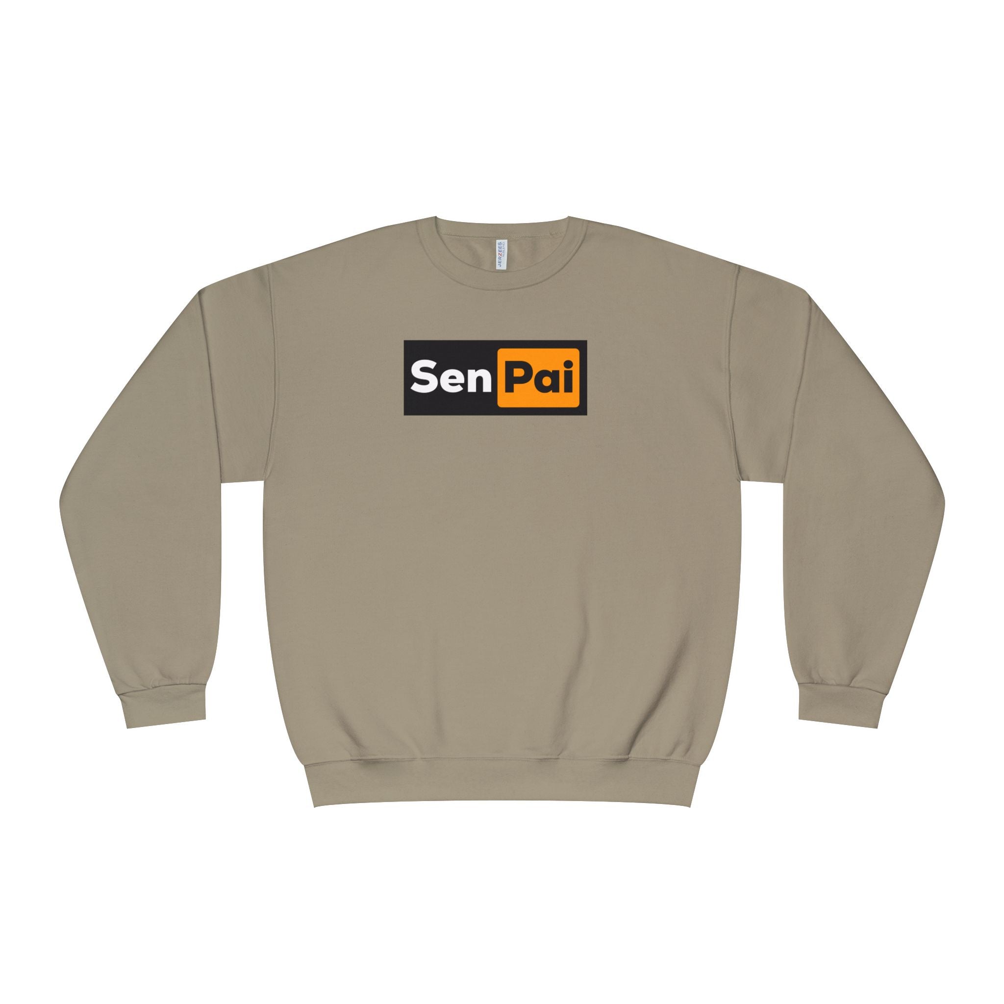 Senpai Crewneck Sweatshirt — Anime-Inspired Parody Graphic Sweatshirt
