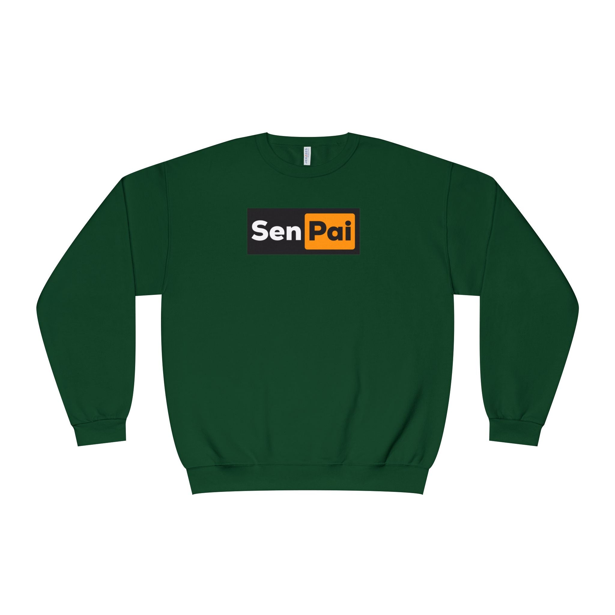 Senpai Crewneck Sweatshirt — Anime-Inspired Parody Graphic Sweatshirt