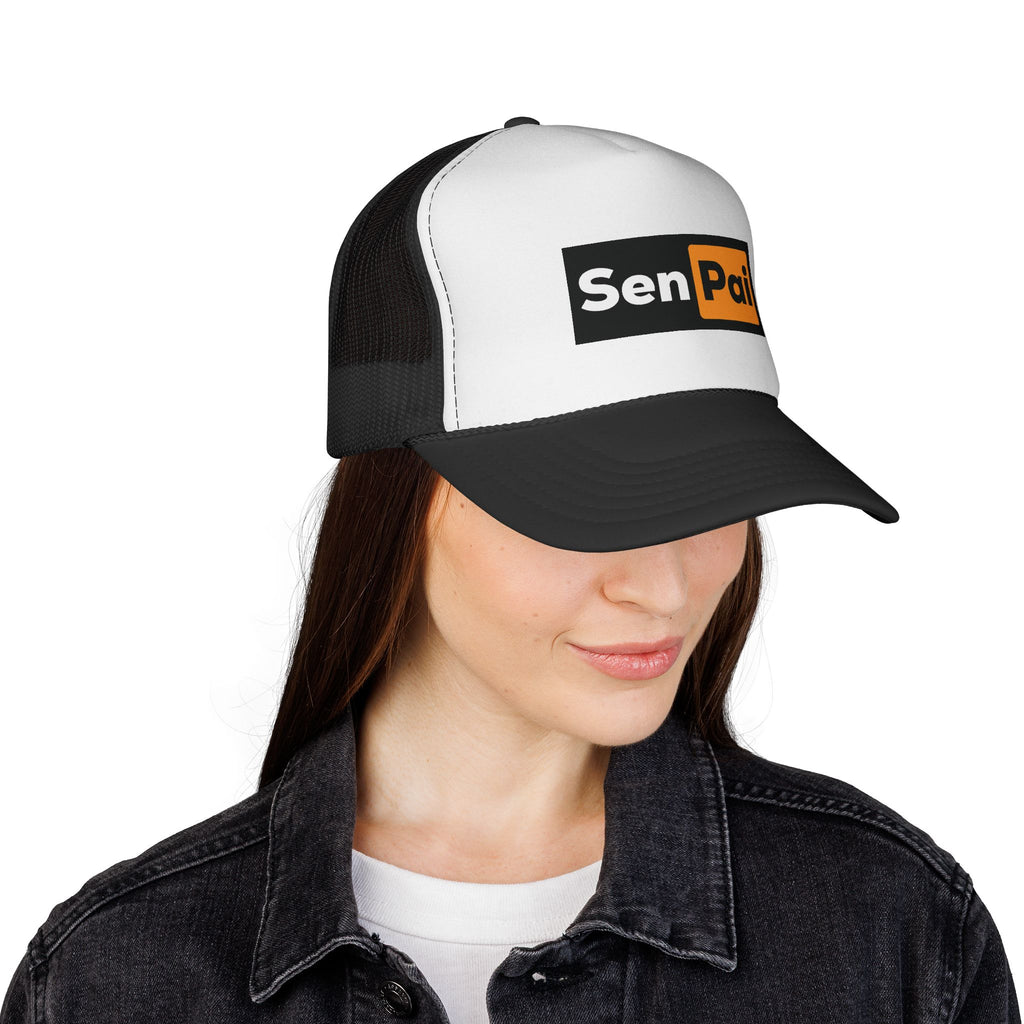 Senpai Trucker Cap – Retro Anime-Inspired Mesh Hat