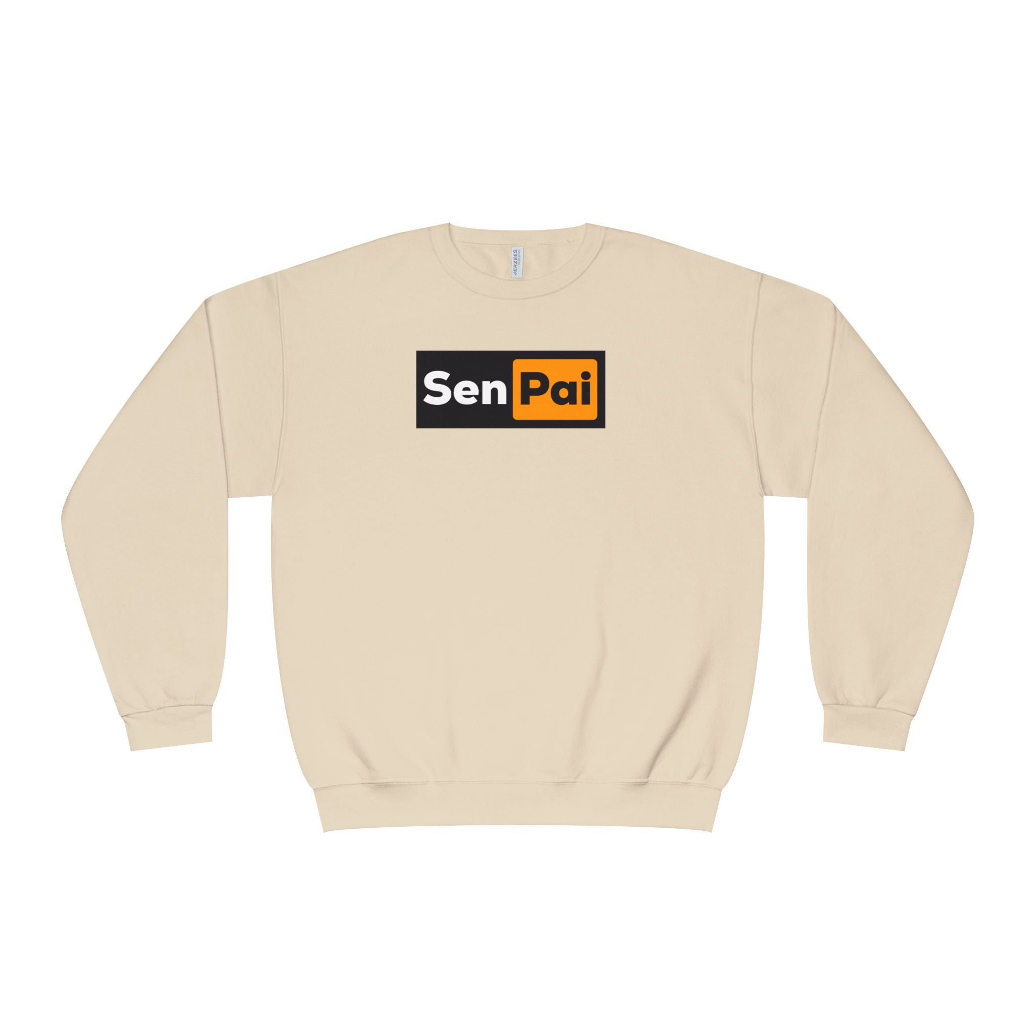 Senpai Crewneck Sweatshirt — Anime-Inspired Parody Graphic Sweatshirt