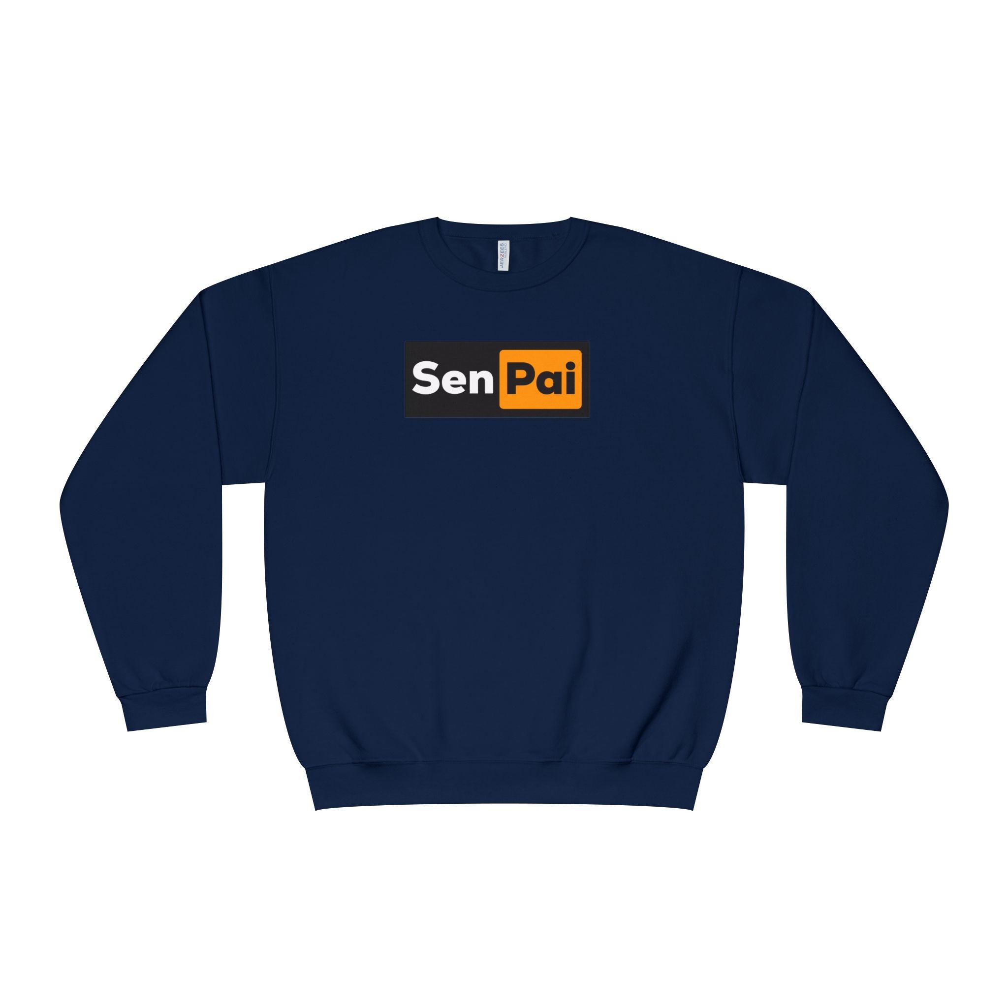 Senpai Crewneck Sweatshirt — Anime-Inspired Parody Graphic Sweatshirt