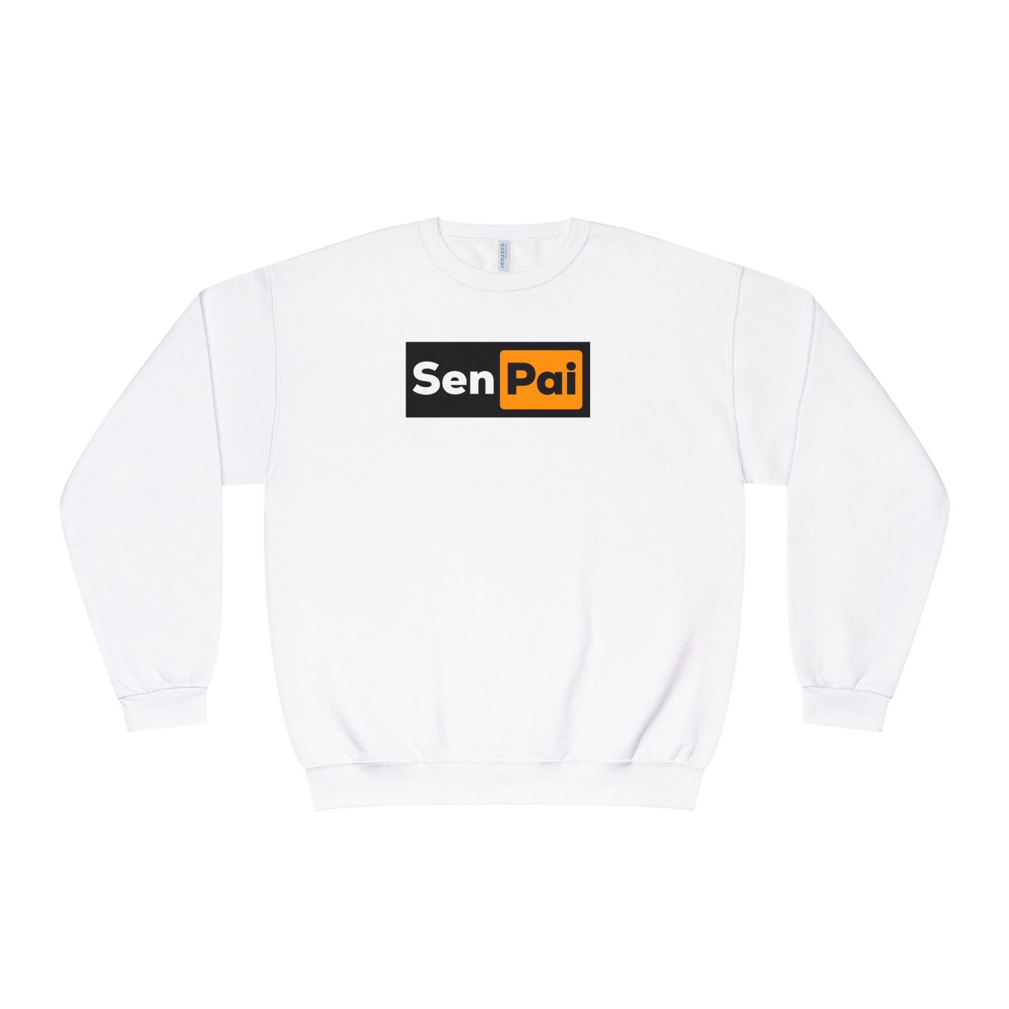 Senpai Crewneck Sweatshirt — Anime-Inspired Parody Graphic Sweatshirt