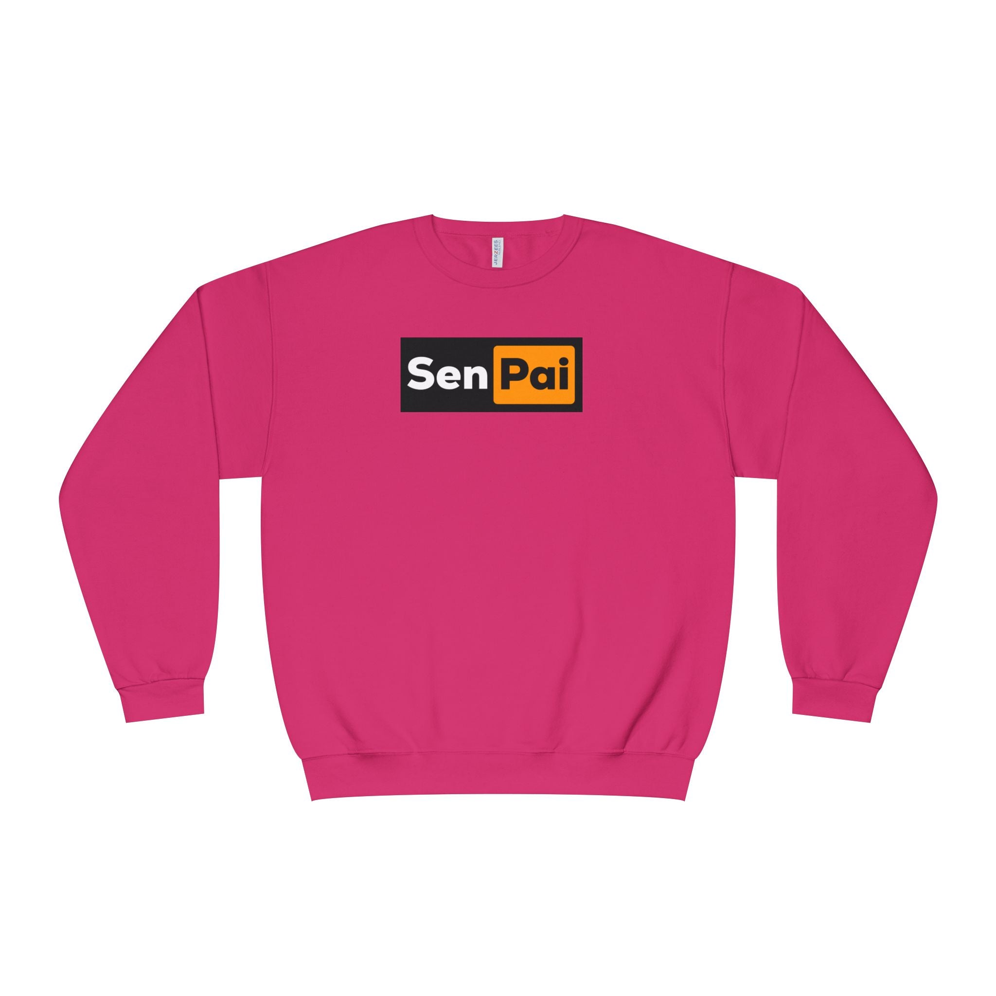 Senpai Crewneck Sweatshirt — Anime-Inspired Parody Graphic Sweatshirt