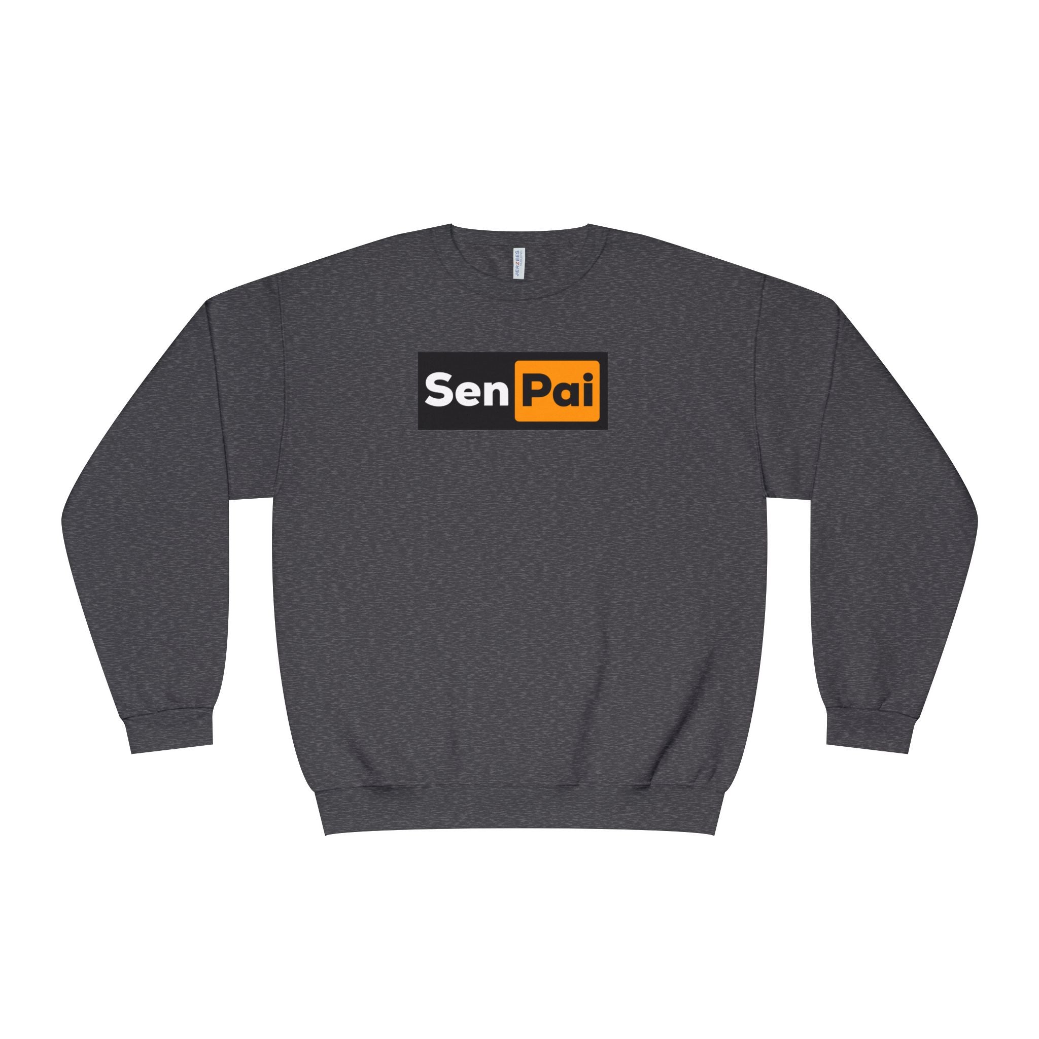 Senpai Crewneck Sweatshirt — Anime-Inspired Parody Graphic Sweatshirt