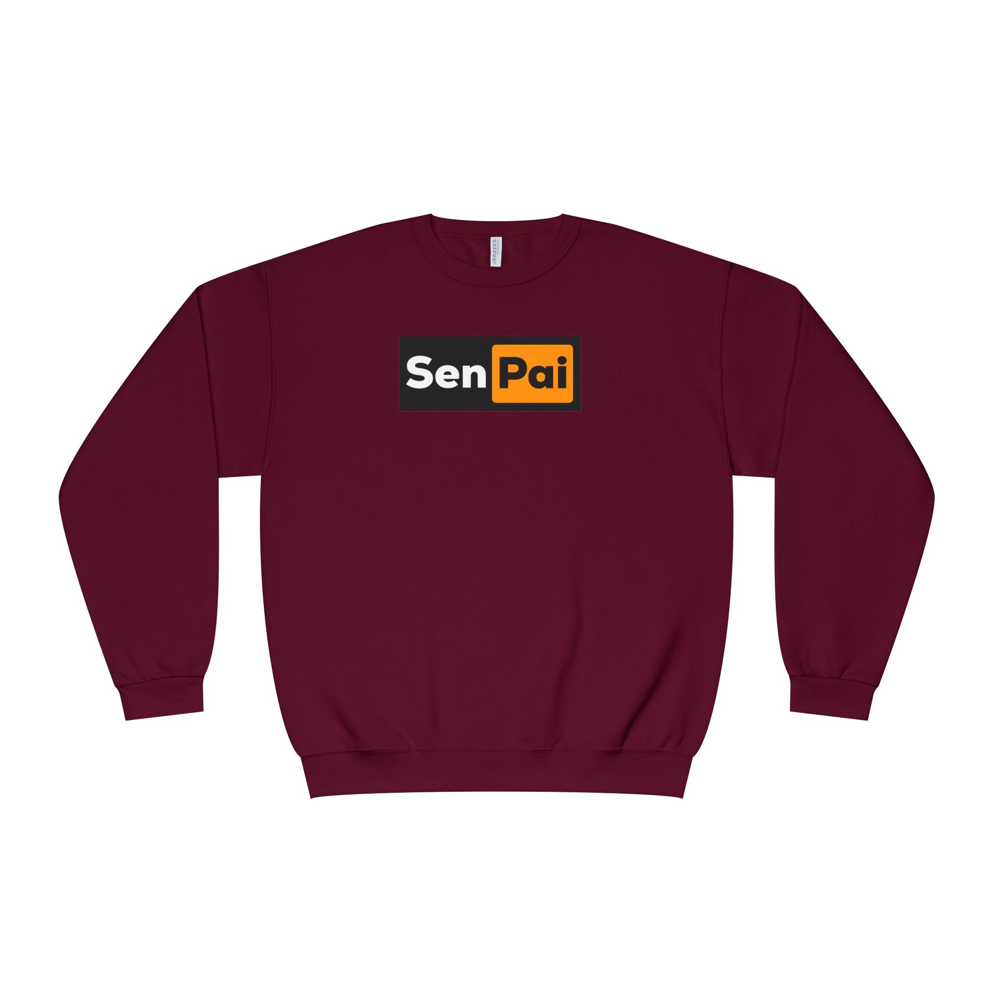 Senpai Crewneck Sweatshirt — Anime-Inspired Parody Graphic Sweatshirt