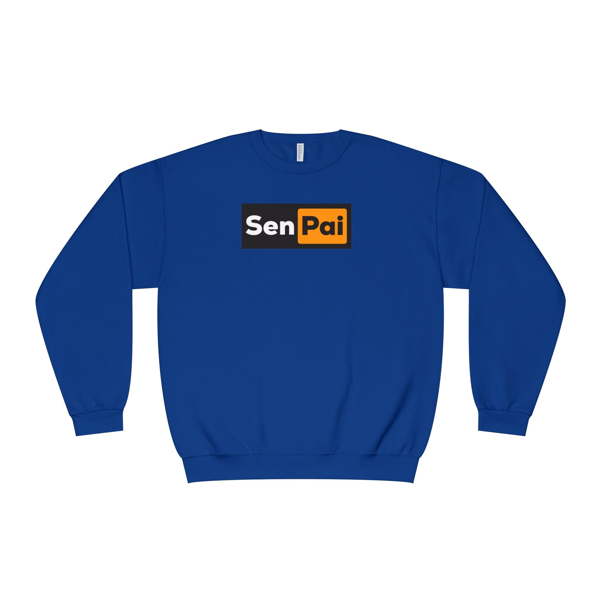 Senpai Crewneck Sweatshirt — Anime-Inspired Parody Graphic Sweatshirt