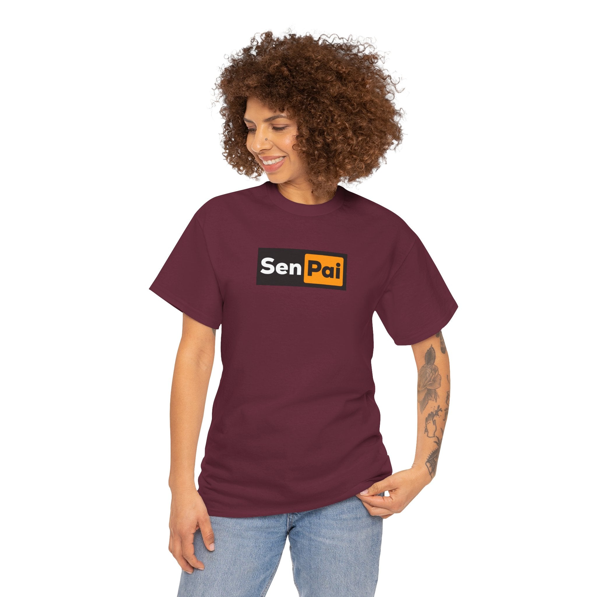 Senpai T-Shirt — Anime-Inspired Retro Box Tee