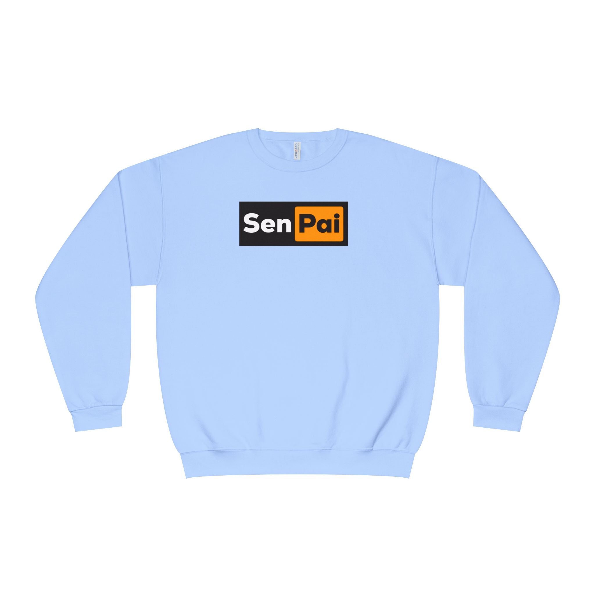 Senpai Crewneck Sweatshirt — Anime-Inspired Parody Graphic Sweatshirt