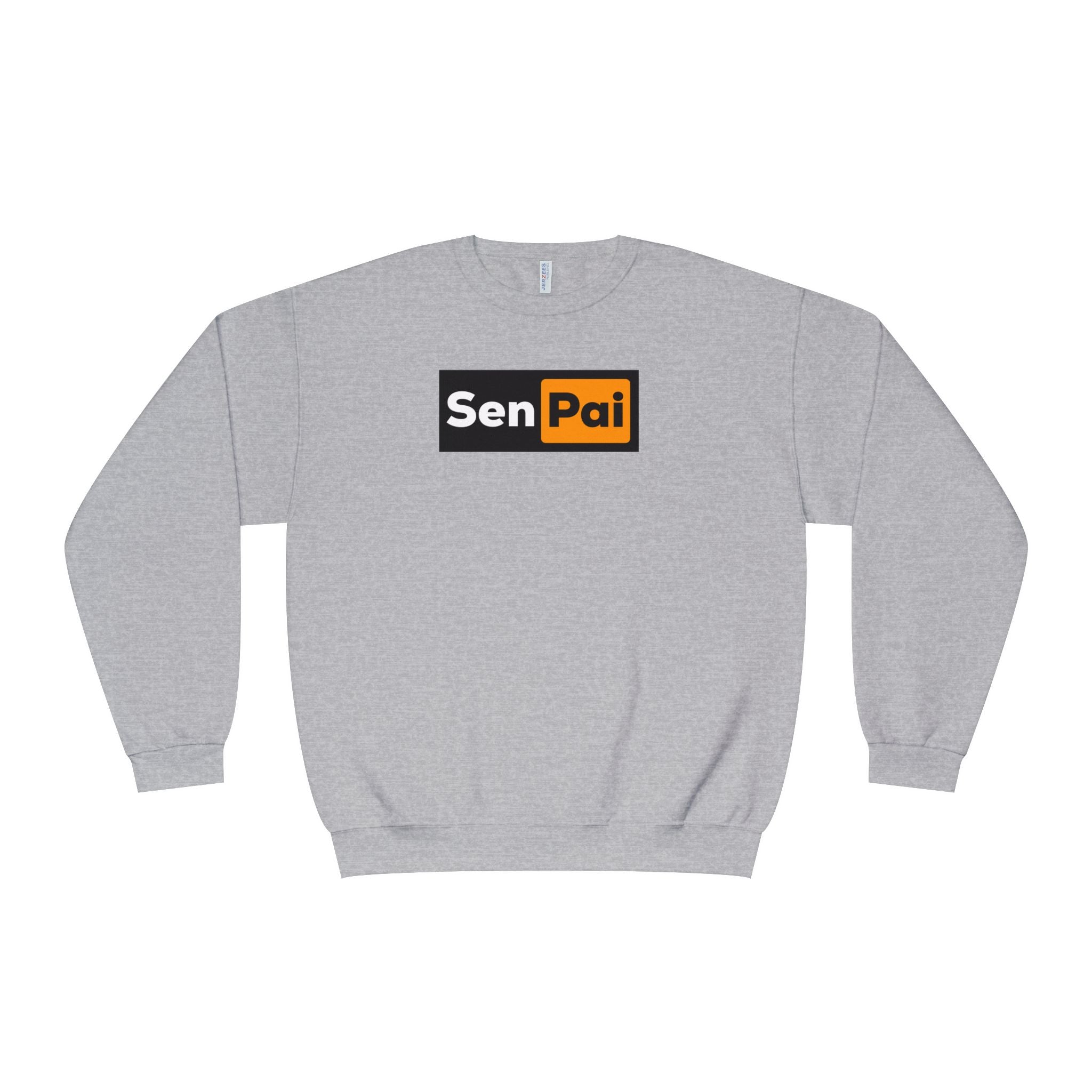 Senpai Crewneck Sweatshirt — Anime-Inspired Parody Graphic Sweatshirt