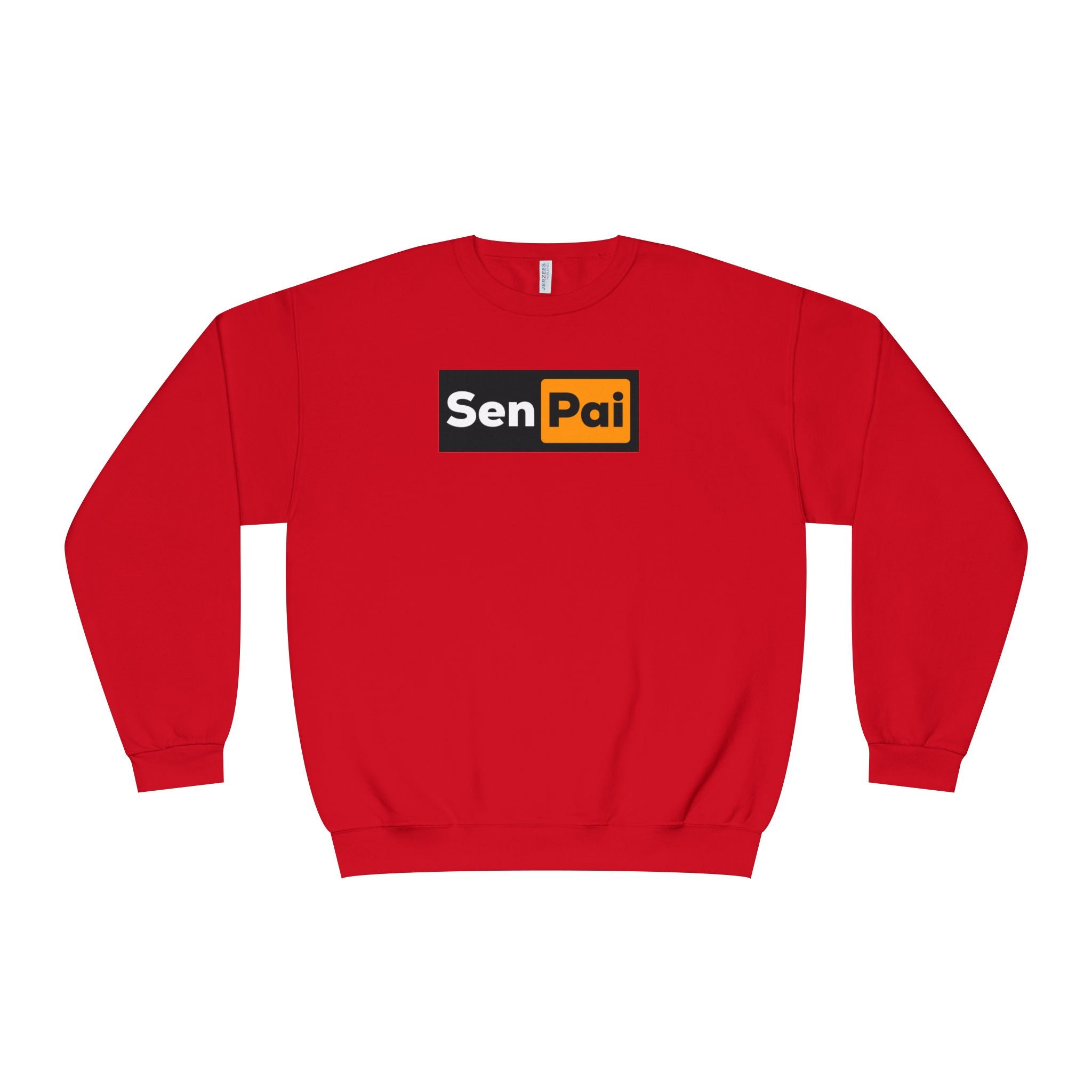 Senpai Crewneck Sweatshirt — Anime-Inspired Parody Graphic Sweatshirt